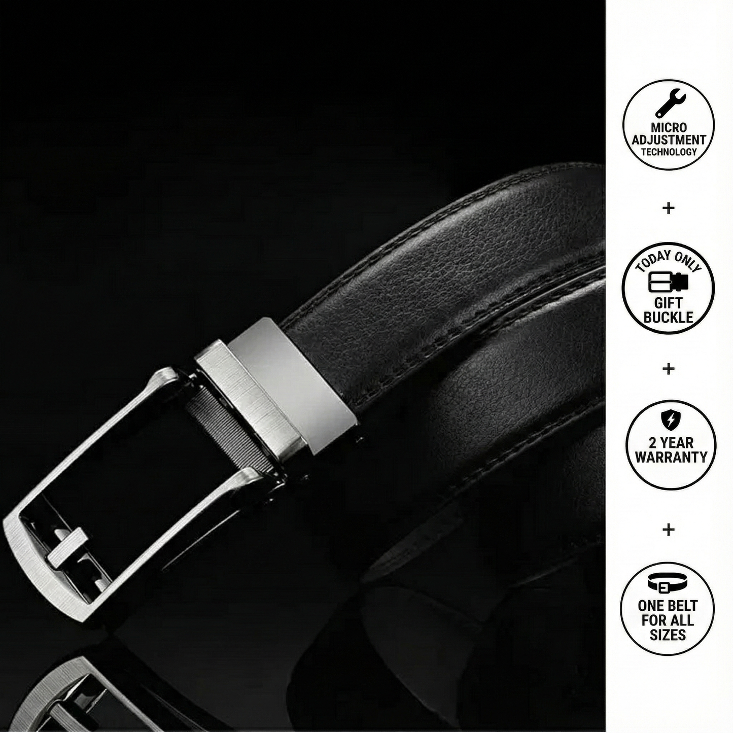 Modern Bella Holeless Belt - Men